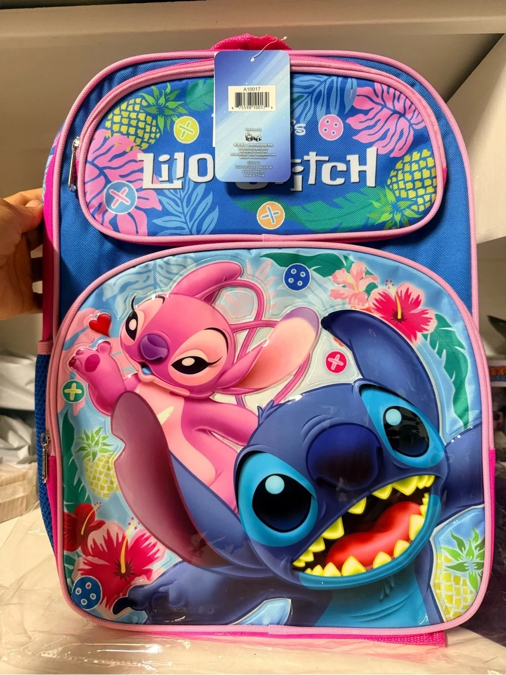 Disney Lilo & Stitch Backpack - Pink, Blue